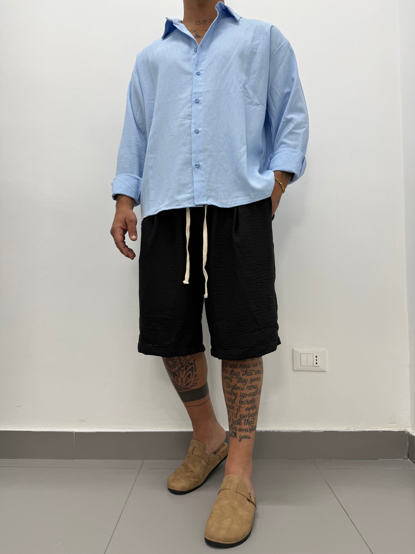 Bermuda "COMFORT" Misto Lino