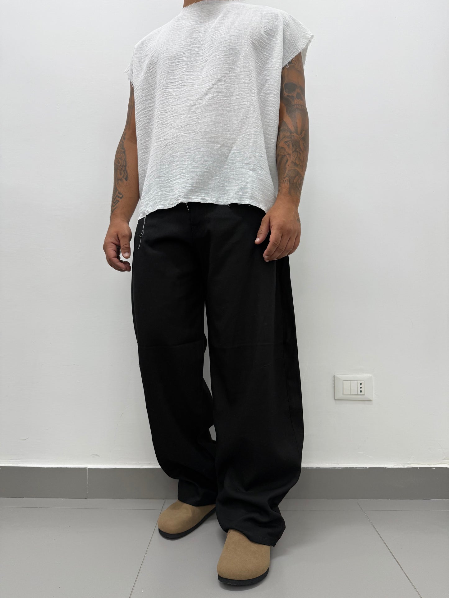 Pantalone "BALLON" in Lino