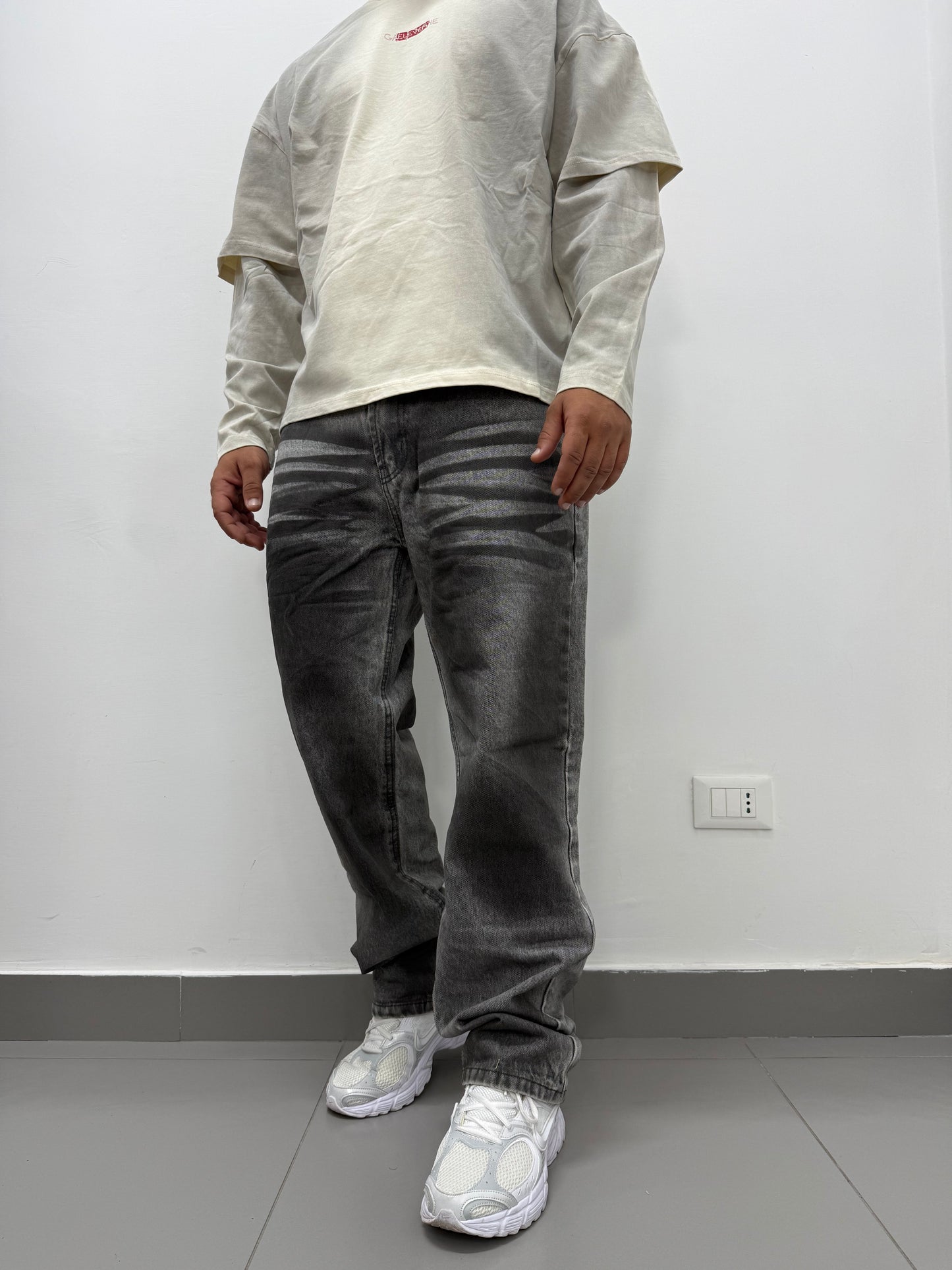 Jeans Baggy " WORK" Grey