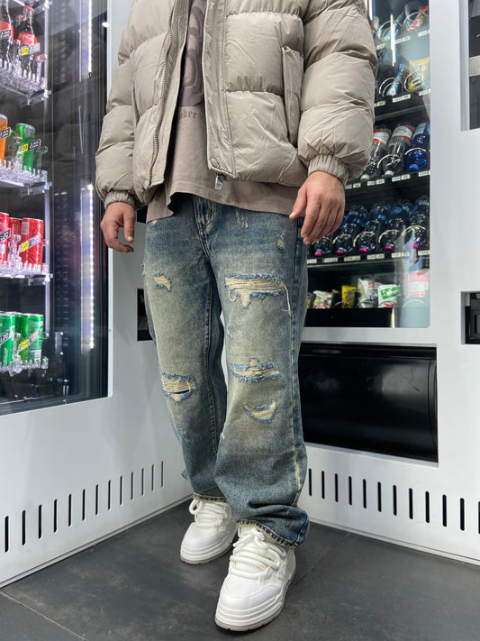 Baggy Sabbiato con rotture