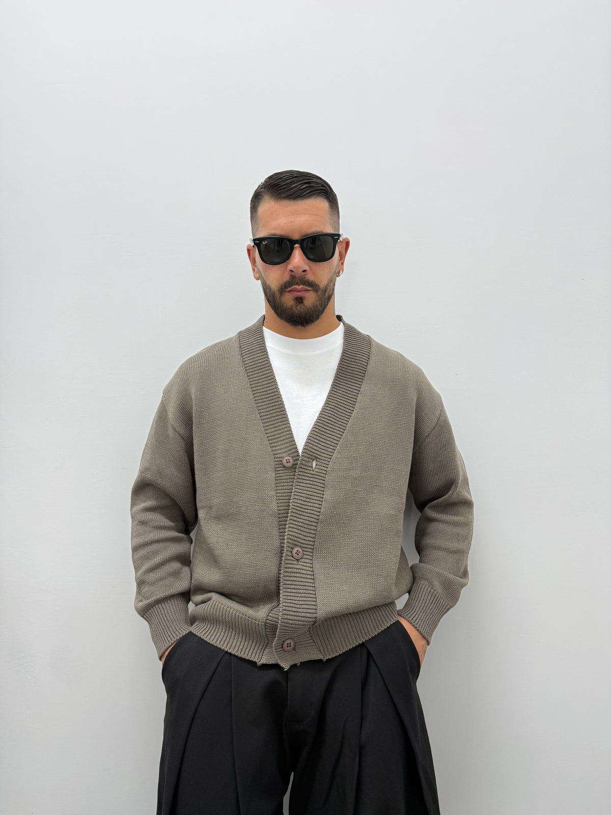 Cardigan "ARCHIIVE" Crop