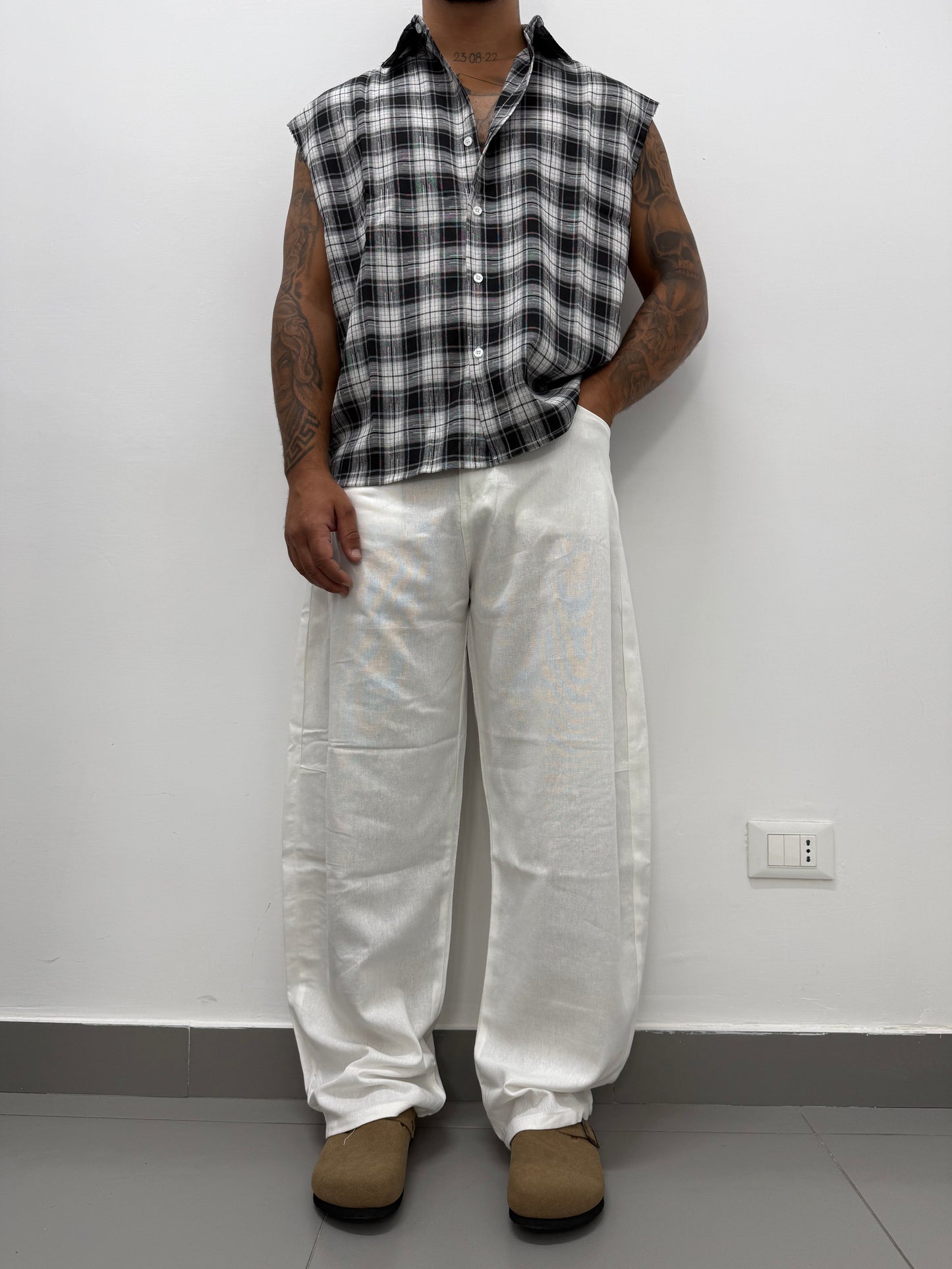 Pantalone "BALLON" in Lino
