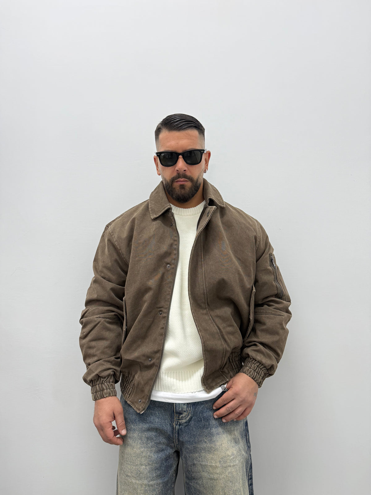Bomber "WASHED" Denim