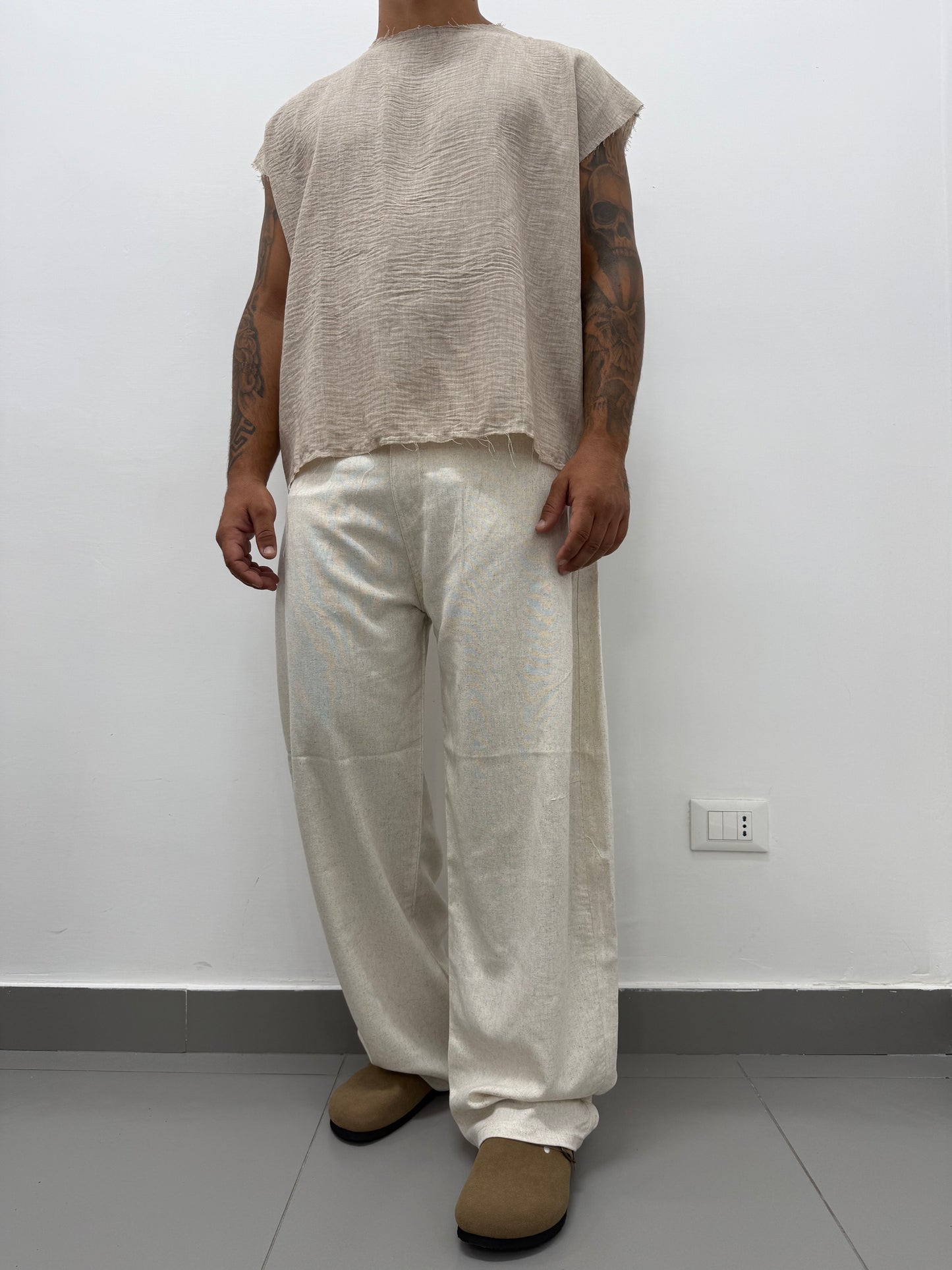 Pantalone "BALLON" in Lino