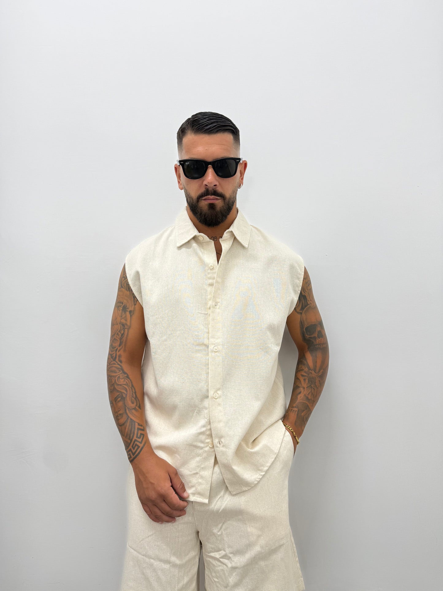 Camicia Smanicata "RUN" Archiive