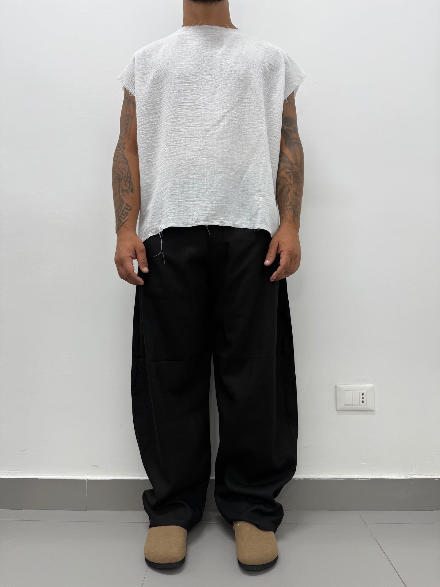 Pantalone "BALLON" in Lino