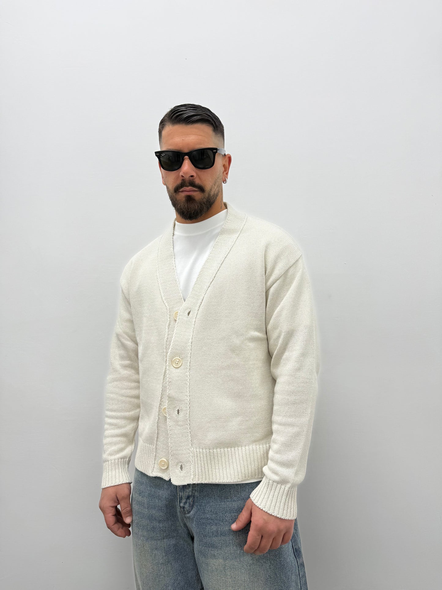 Cardigan in filo CROP