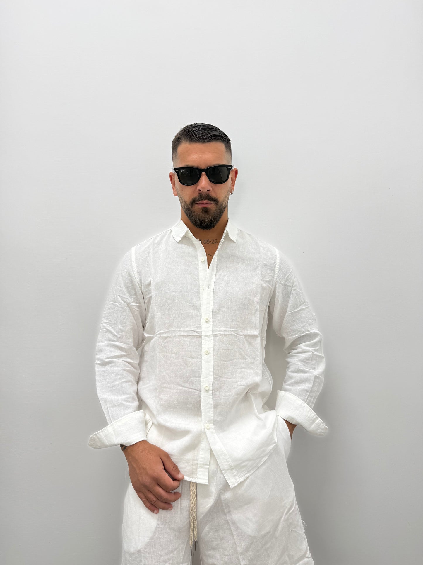 Camicia "OXFORD" In Lino
