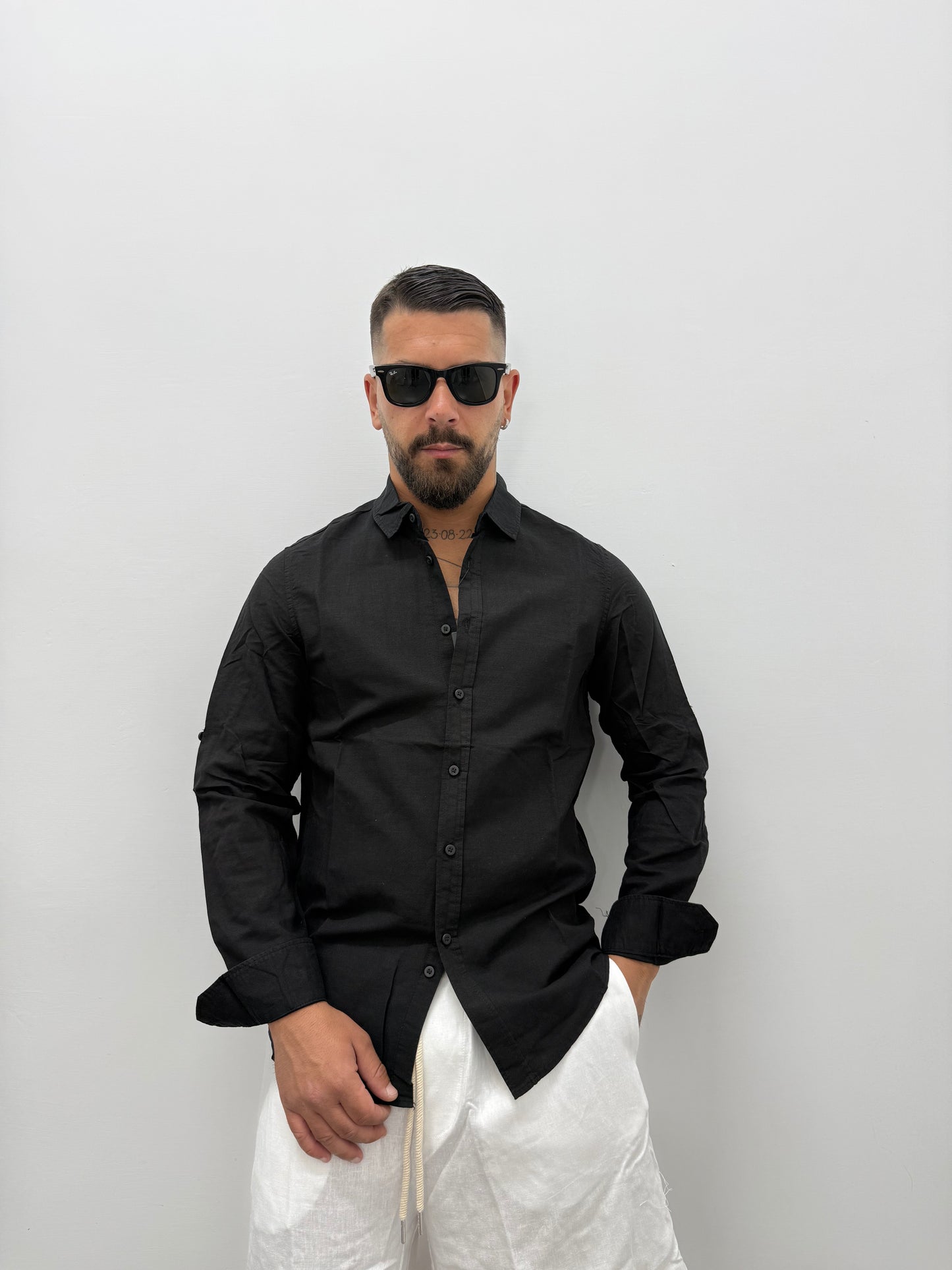 Camicia "OXFORD" In Lino