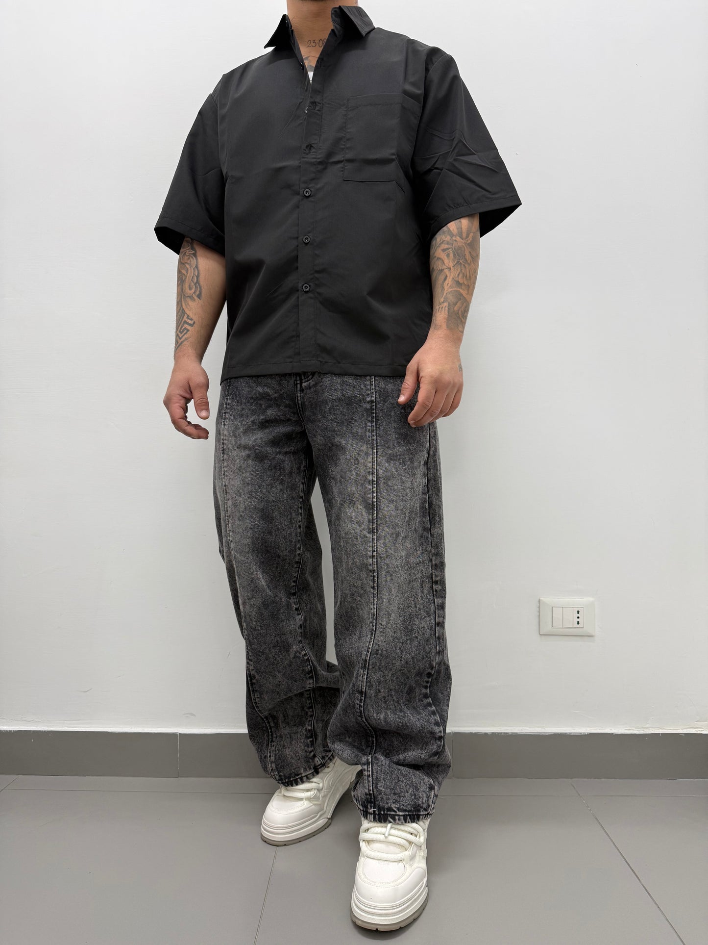 Baggy LINES Grey