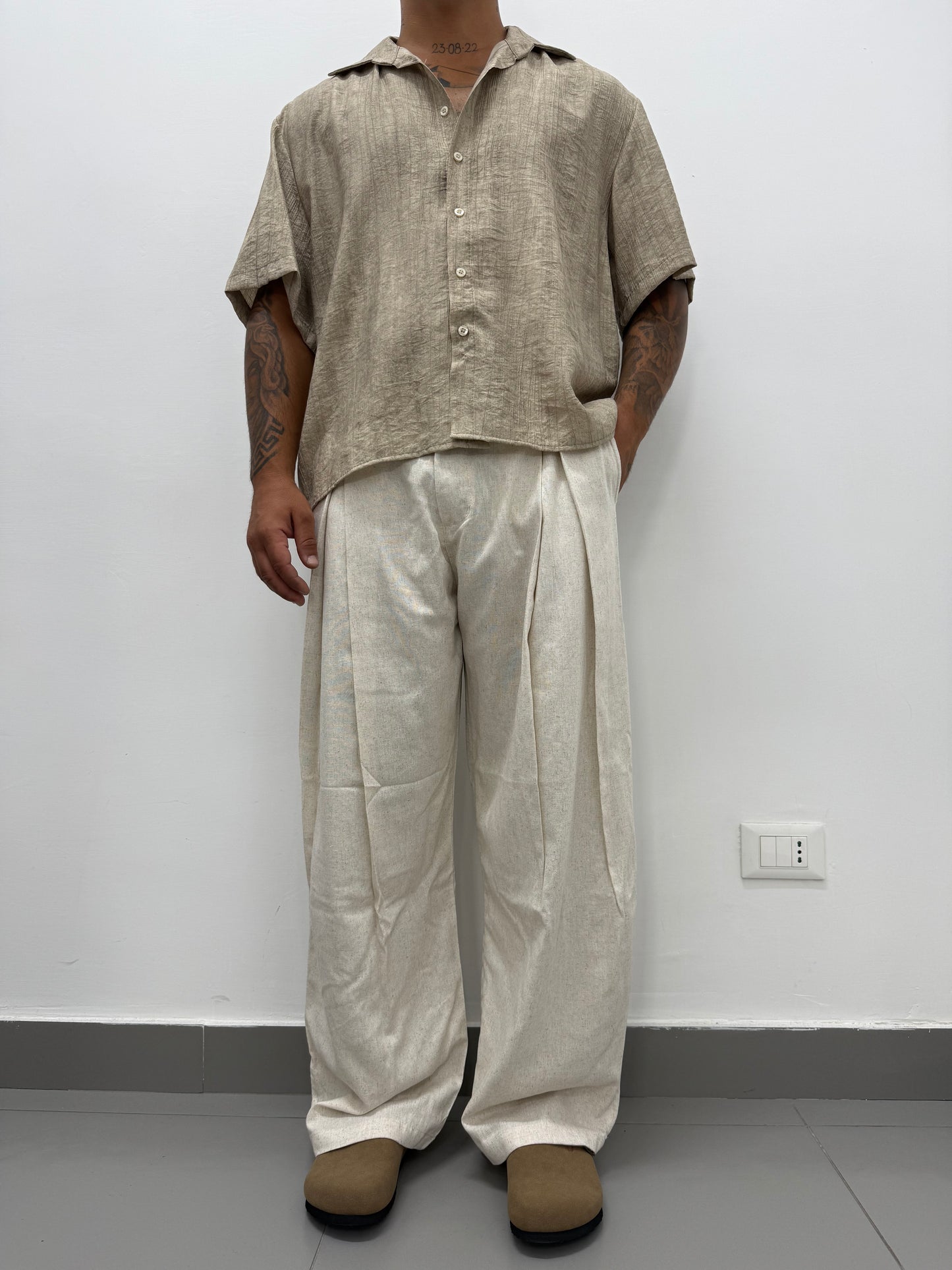 Pantalone "JAPAN" in Lino