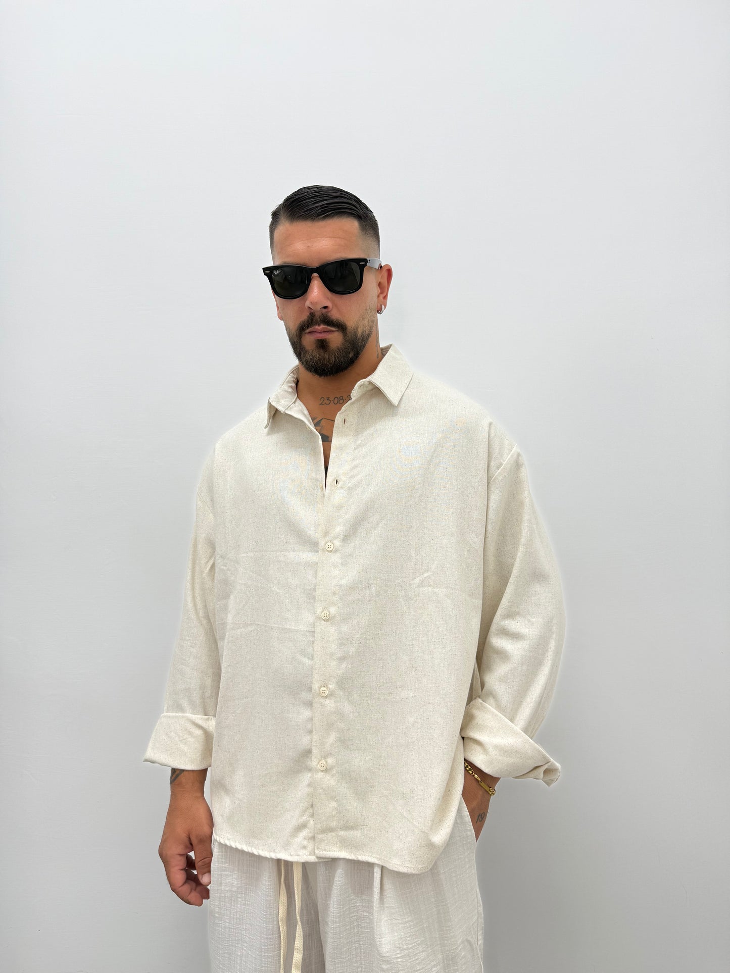 Camicia "OVER ARCHIIVE" In Lino