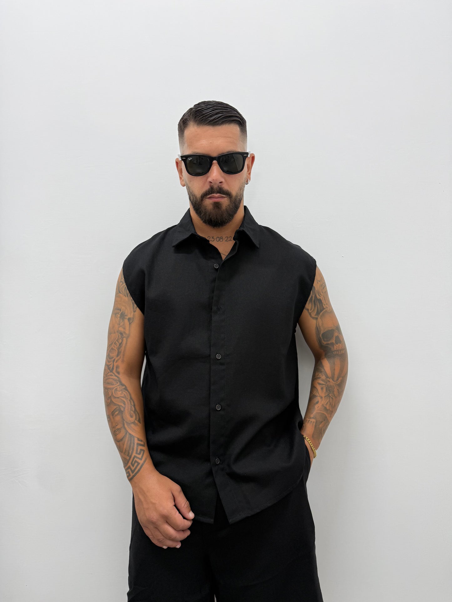 Camicia Smanicata "RUN" Archiive