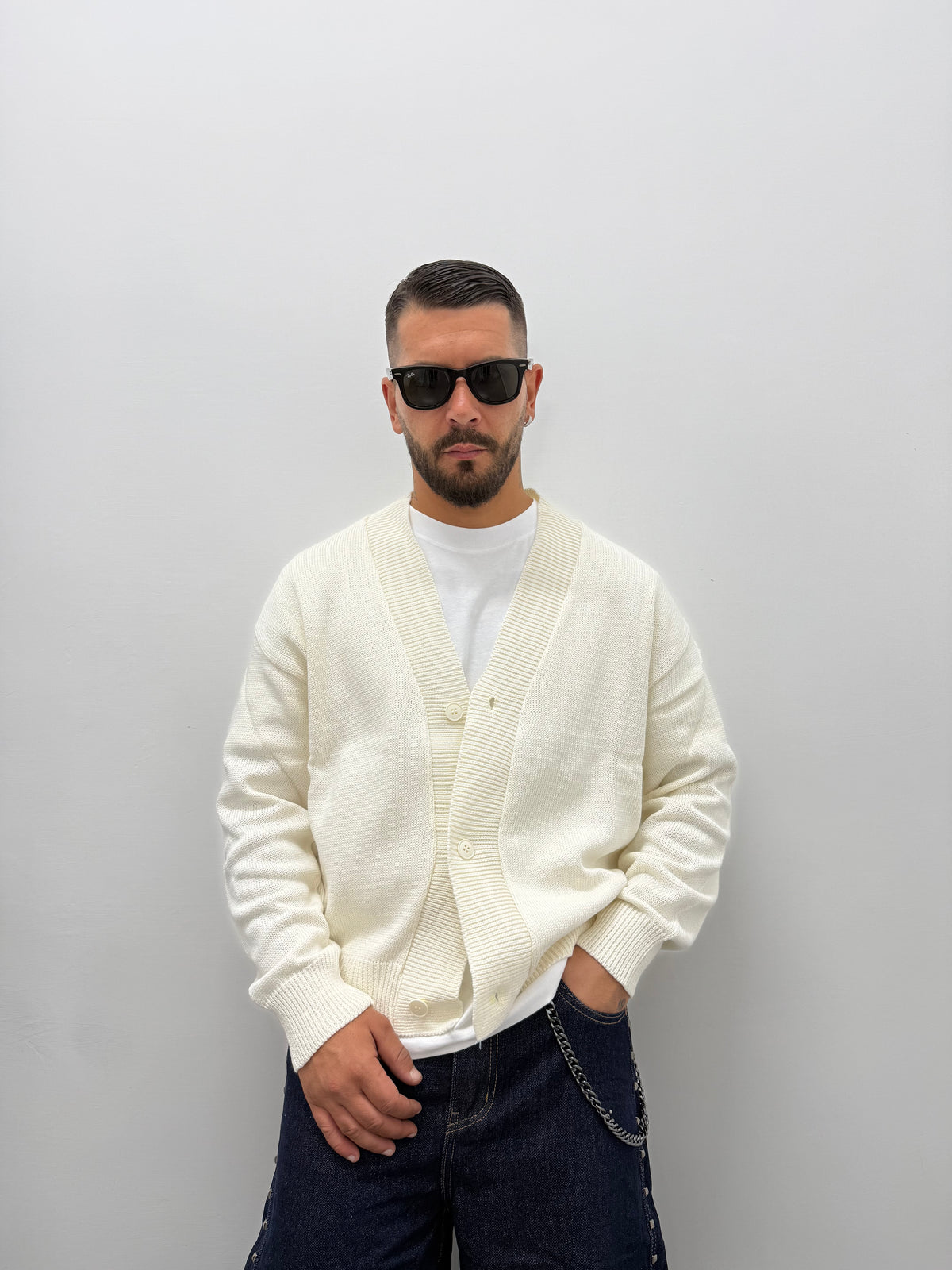 Cardigan "ARCHIIVE" Crop