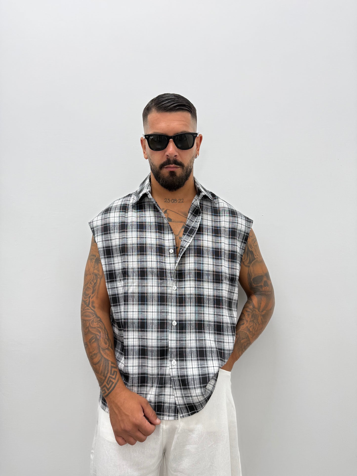 Camicia Smanicata "PAPER"