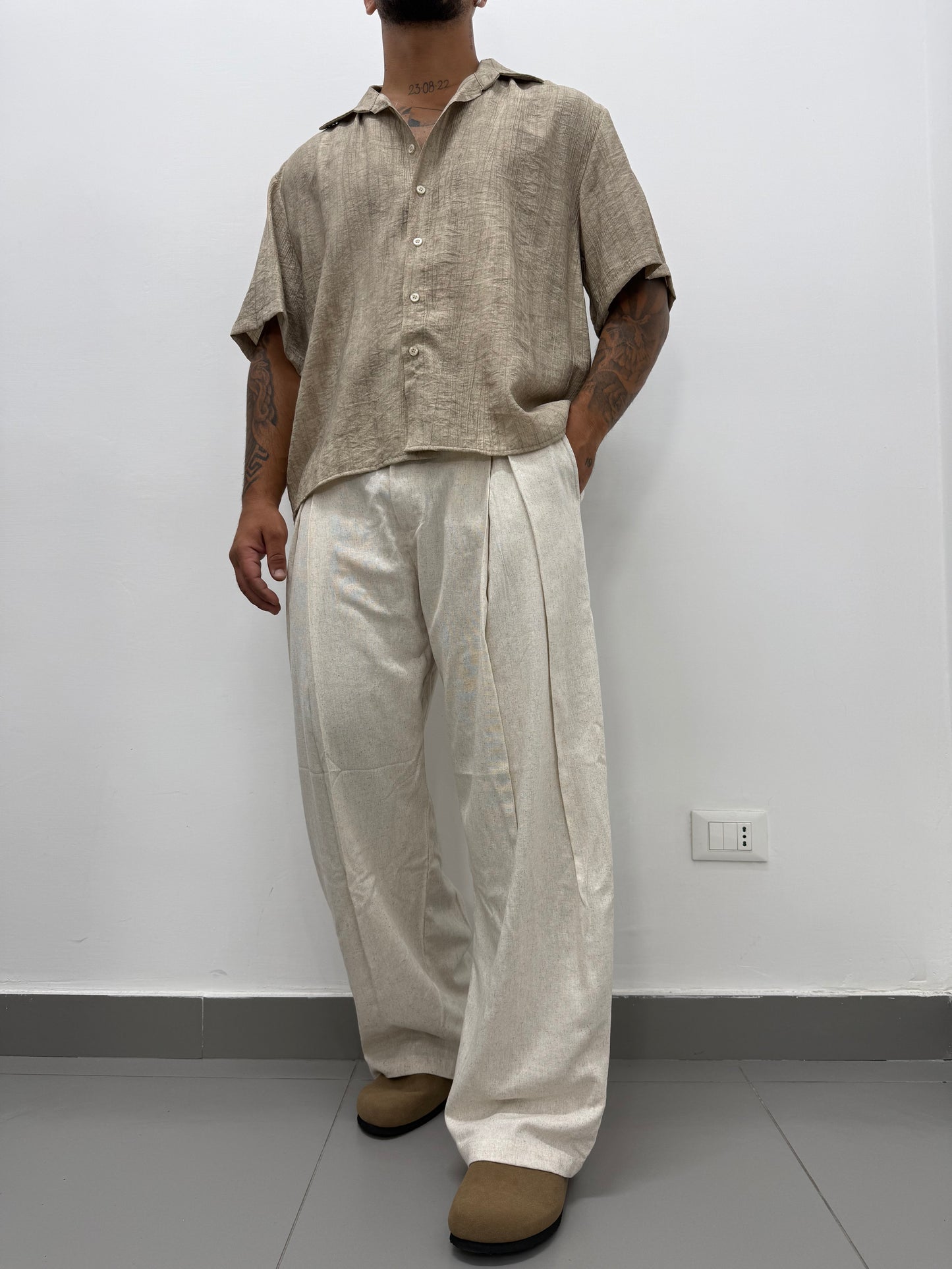 Pantalone "JAPAN" in Lino