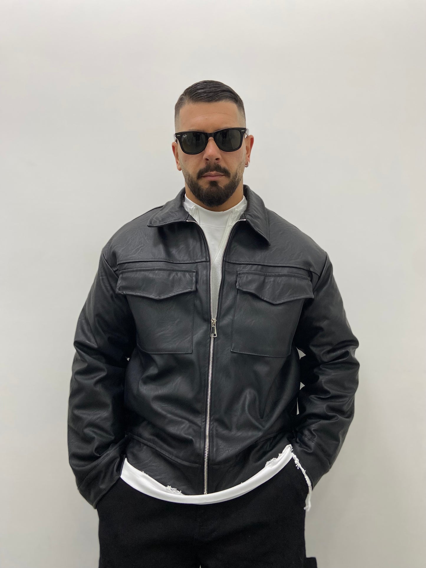 Jacket Ecoleather con zip