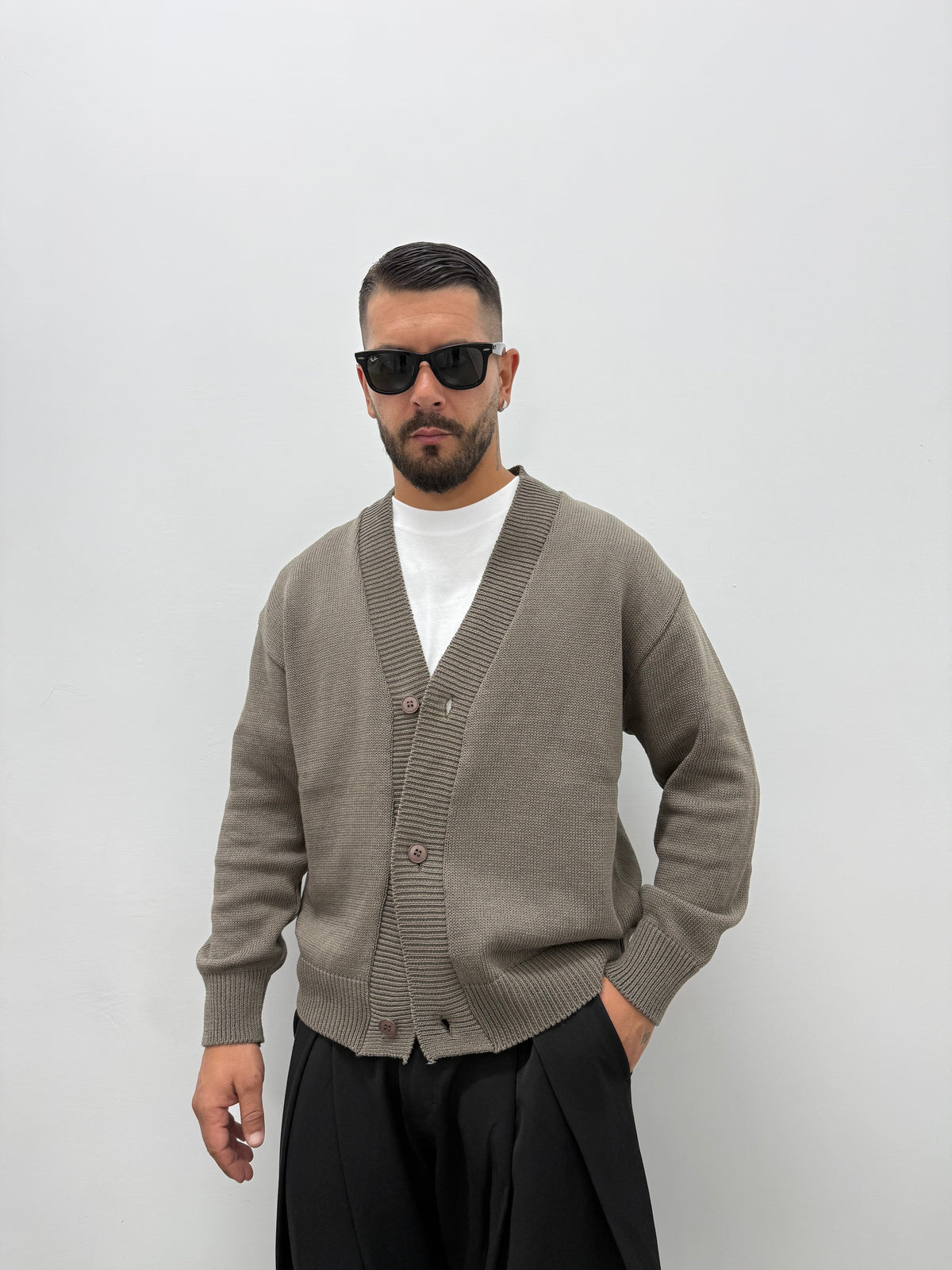 Cardigan "ARCHIIVE" Crop