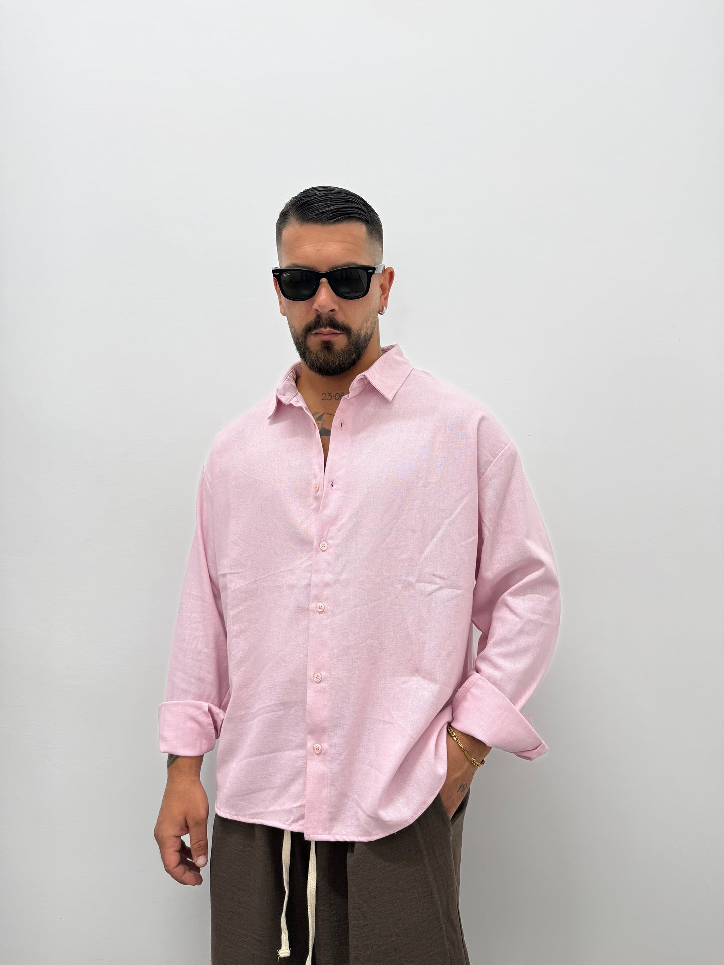 Camicia "OVER ARCHIIVE" In Lino