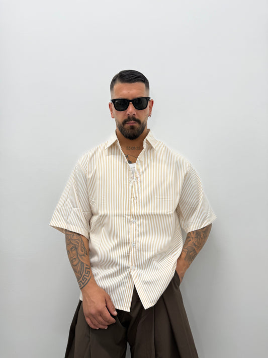 Camicia "CROP" rigata